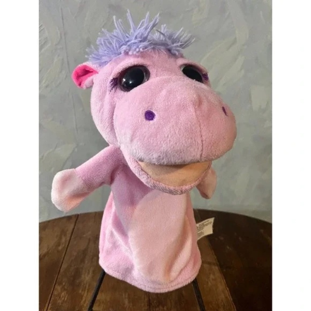 Kellytoy Hippo Hand Puppet Plush‎ Stuffed Animal Toy Kids Playtime